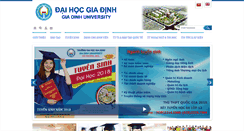 Desktop Screenshot of giadinh.edu.vn